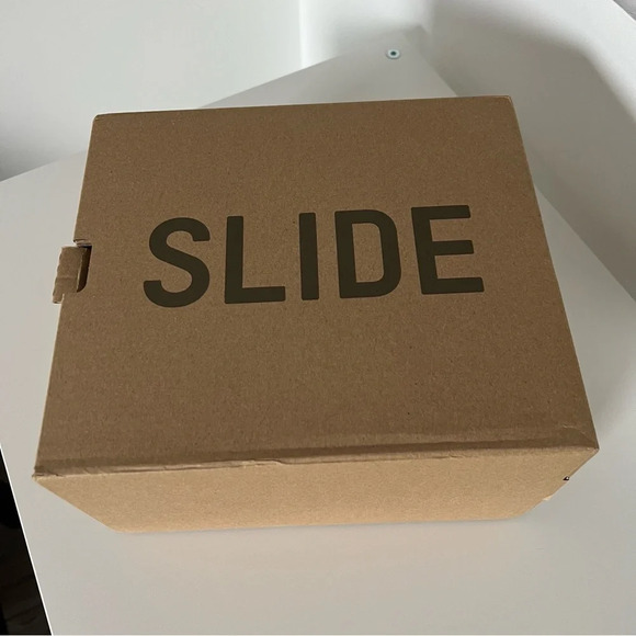 Yeezy Kids Black Slides by Adidas size 13 - Picture 2 of 7